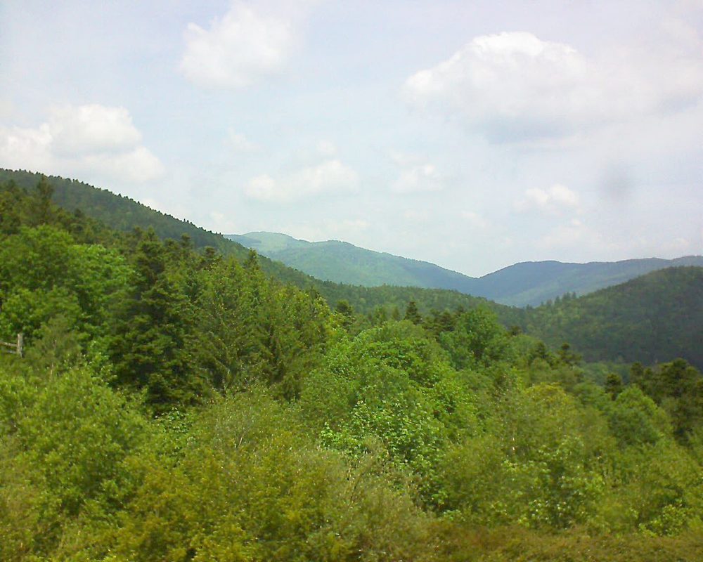 Le petit ballon vu depuis le Domaine Langmatt à Murbach le 25.05.2017 à 13:00 Le petit ballon (Alsace, Vosges) le 25.05.2017 à 13:00