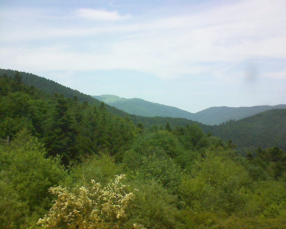 Le petit ballon vu depuis le Domaine Langmatt à Murbach le 14.06.2017 à 14:00 Le petit ballon (Alsace, Vosges) le 14.06.2017 à 14:00
