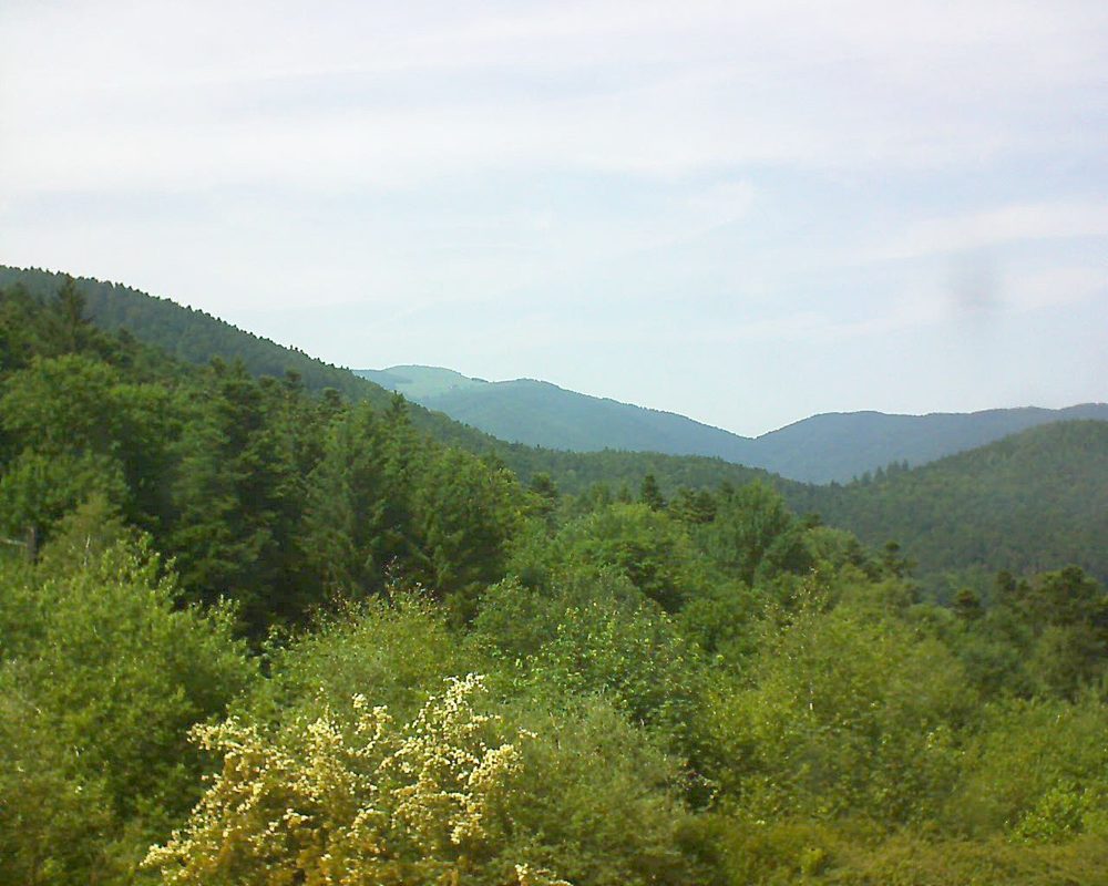 Le petit ballon vu depuis le Domaine Langmatt à Murbach le 14.06.2017 à 15:30 Le petit ballon (Alsace, Vosges) le 14.06.2017 à 15:30