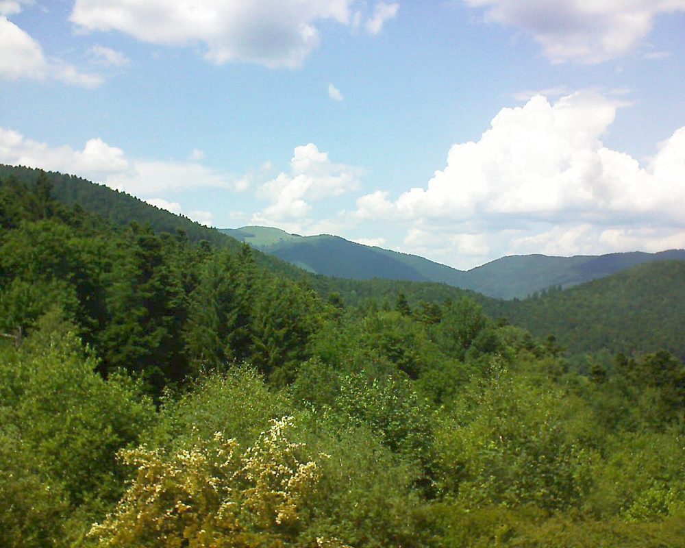 Le petit ballon vu depuis le Domaine Langmatt à Murbach le 15.06.2017 à 15:00 Le petit ballon (Alsace, Vosges) le 15.06.2017 à 15:00