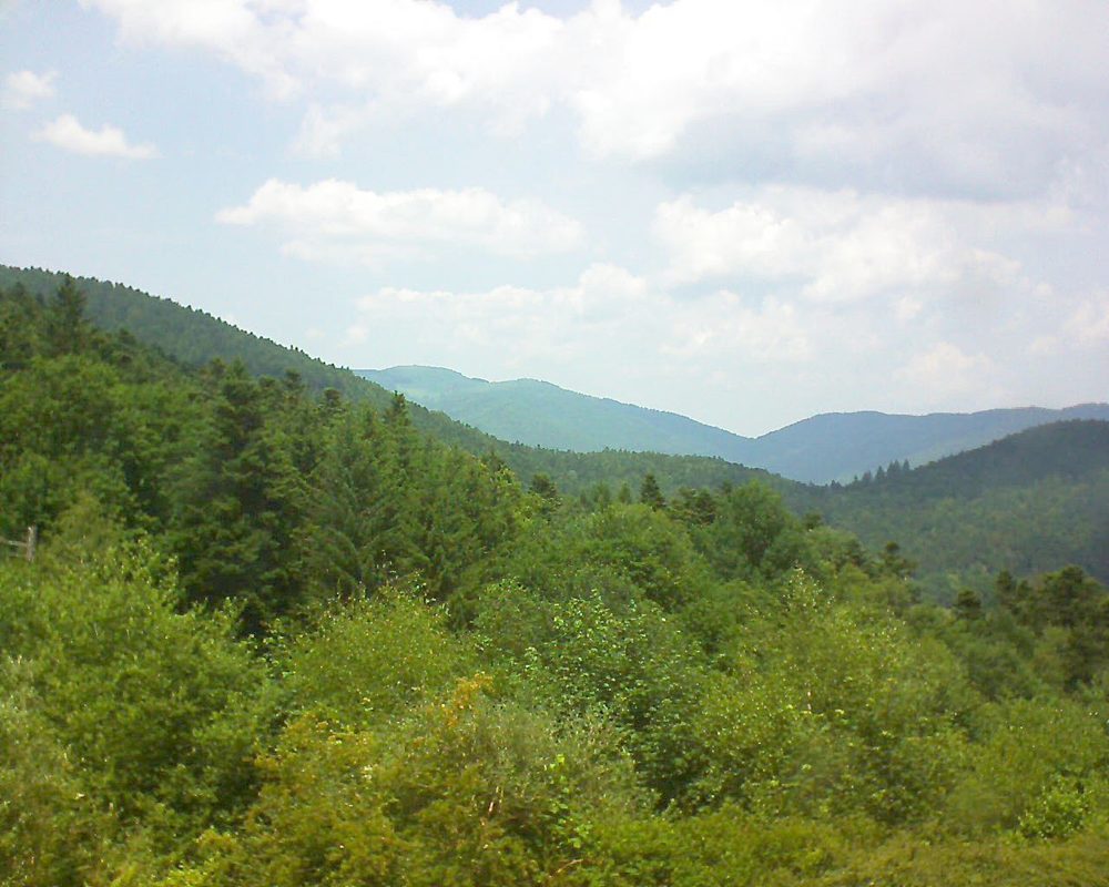 Le petit ballon vu depuis le Domaine Langmatt à Murbach le 21.06.2017 à 13:45 Le petit ballon (Alsace, Vosges) le 21.06.2017 à 13:45
