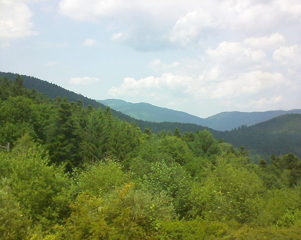 Le petit ballon vu depuis le Domaine Langmatt à Murbach le 21.06.2017 à 14:00 Le petit ballon (Alsace, Vosges) le 21.06.2017 à 14:00