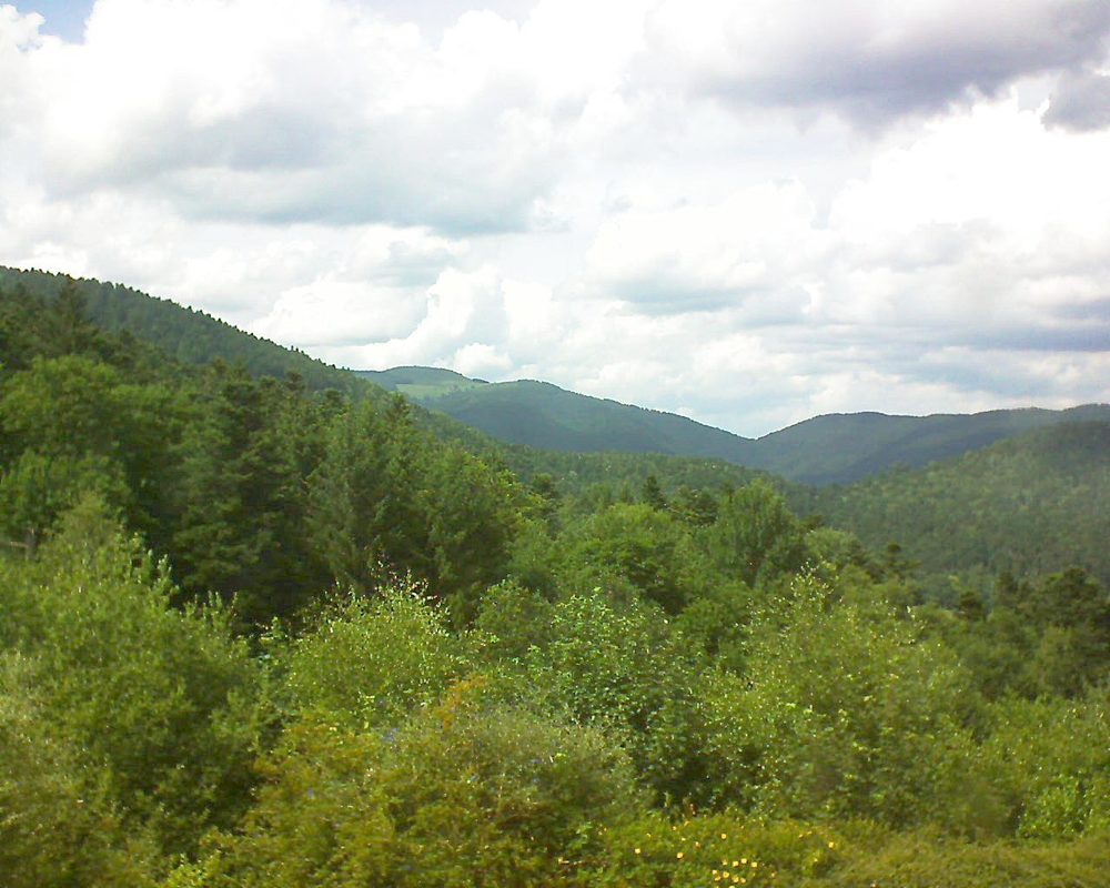Le petit ballon vu depuis le Domaine Langmatt à Murbach le 27.06.2017 à 16:00 Le petit ballon (Alsace, Vosges) le 27.06.2017 à 16:00