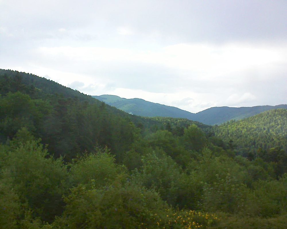 Le petit ballon vu depuis le Domaine Langmatt à Murbach le 29.06.2017 à 19:15 Le petit ballon (Alsace, Vosges) le 29.06.2017 à 19:15