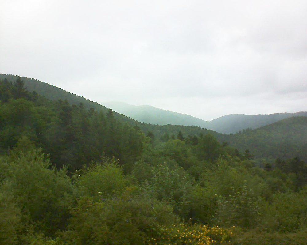 Le petit ballon vu depuis le Domaine Langmatt à Murbach le 01.07.2017 à 14:15 Le petit ballon (Alsace, Vosges) le 01.07.2017 à 14:15