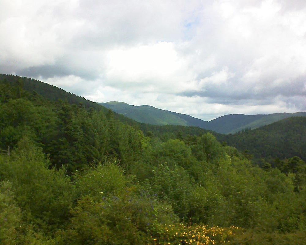 Le petit ballon vu depuis le Domaine Langmatt à Murbach le 03.07.2017 à 11:00 Le petit ballon (Alsace, Vosges) le 03.07.2017 à 11:00