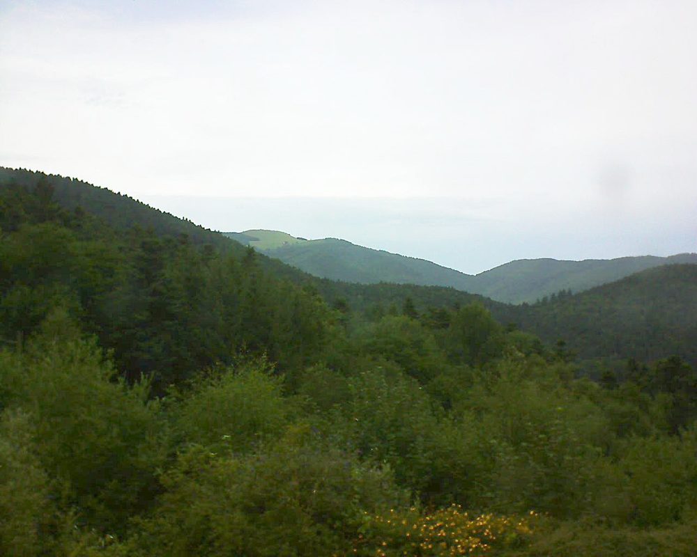 Le petit ballon vu depuis le Domaine Langmatt à Murbach le 09.07.2017 à 16:00 Le petit ballon (Alsace, Vosges) le 09.07.2017 à 16:00