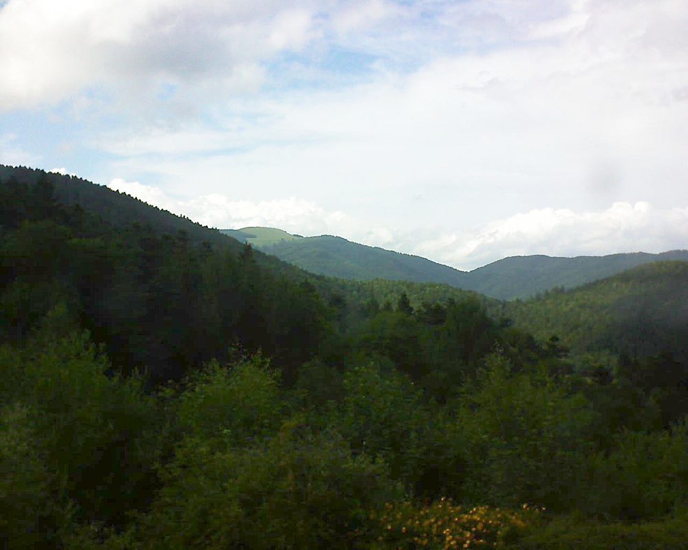 Le petit ballon vu depuis le Domaine Langmatt à Murbach le 10.07.2017 à 16:45 Le petit ballon (Alsace, Vosges) le 10.07.2017 à 16:45