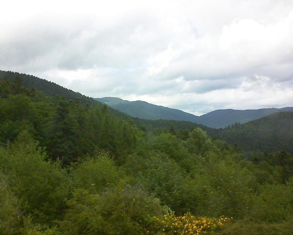 Le petit ballon vu depuis le Domaine Langmatt à Murbach le 12.07.2017 à 14:15 Le petit ballon (Alsace, Vosges) le 12.07.2017 à 14:15