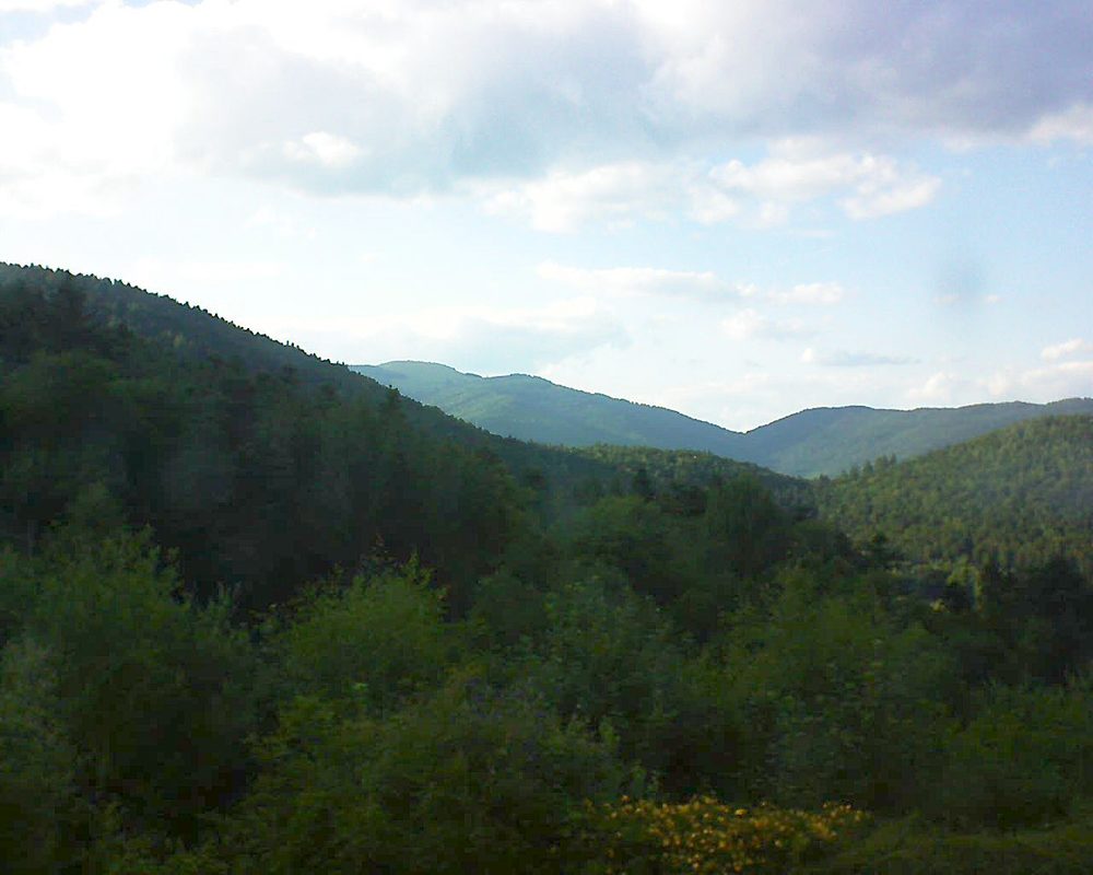 Le petit ballon vu depuis le Domaine Langmatt à Murbach le 14.07.2017 à 19:15 Le petit ballon (Alsace, Vosges) le 14.07.2017 à 19:15
