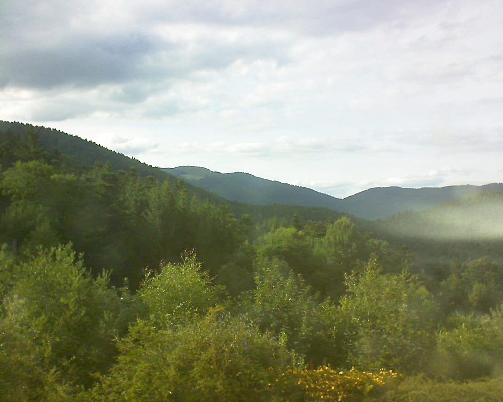 Le petit ballon vu depuis le Domaine Langmatt à Murbach le 15.07.2017 à 18:45 Le petit ballon (Alsace, Vosges) le 15.07.2017 à 18:45