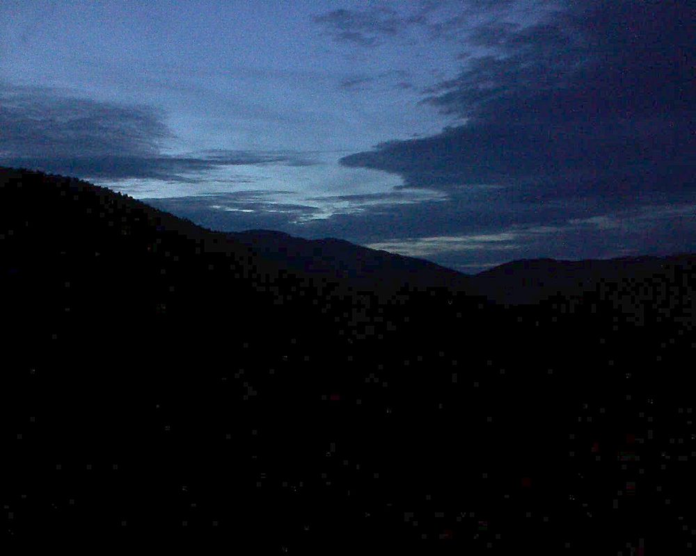 Le petit ballon vu depuis le Domaine Langmatt à Murbach le 15.07.2017 à 22:00 Le petit ballon (Alsace, Vosges) le 15.07.2017 à 22:00