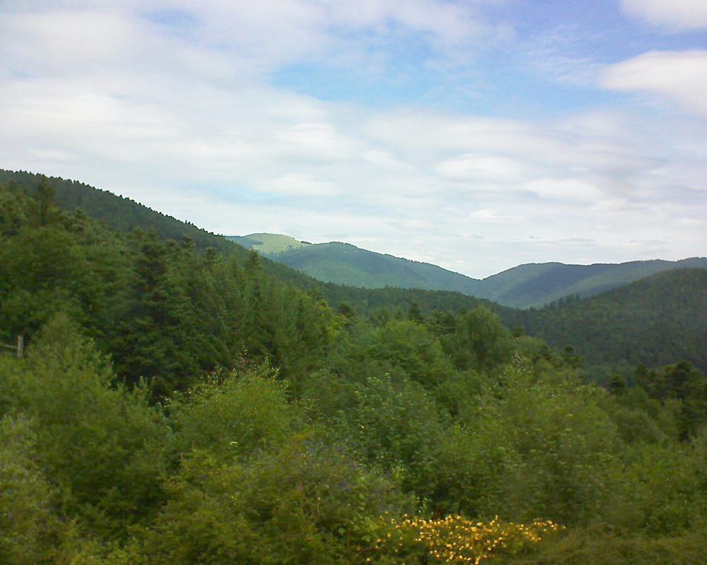 Le petit ballon vu depuis le Domaine Langmatt à Murbach le 16.07.2017 à 12:15 Le petit ballon (Alsace, Vosges) le 16.07.2017 à 12:15