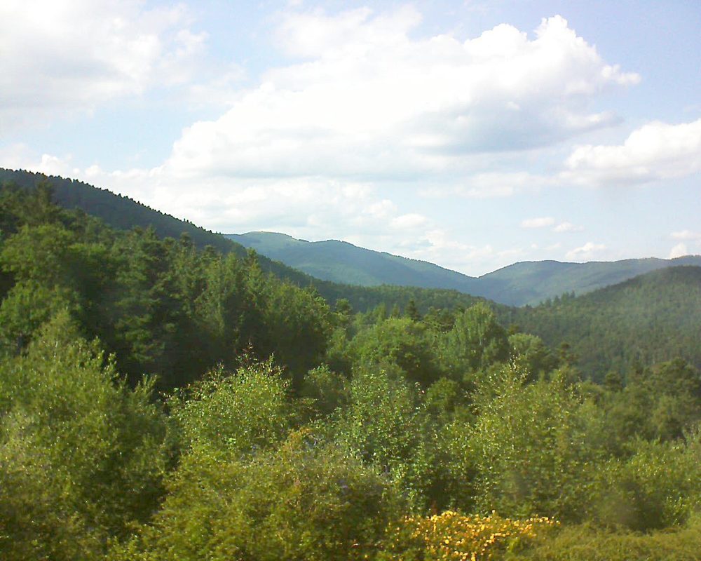 Le petit ballon vu depuis le Domaine Langmatt à Murbach le 17.07.2017 à 17:15 Le petit ballon (Alsace, Vosges) le 17.07.2017 à 17:15
