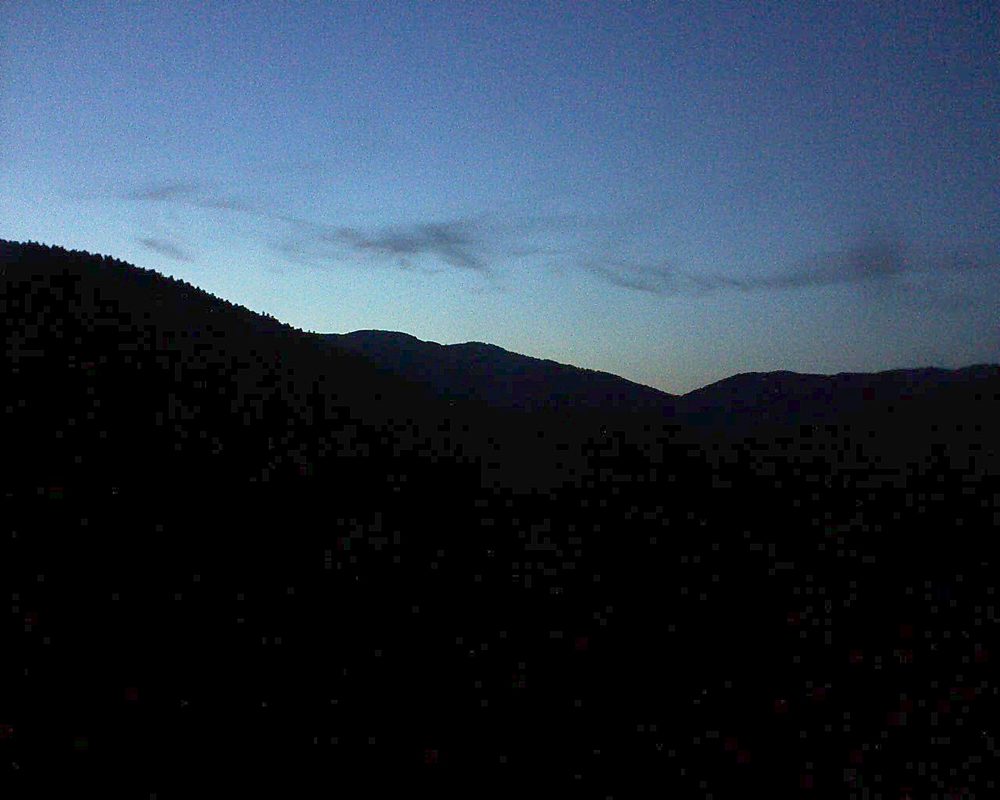 Le petit ballon vu depuis le Domaine Langmatt à Murbach le 29.07.2017 à 21:45 Le petit ballon (Alsace, Vosges) le 29.07.2017 à 21:45