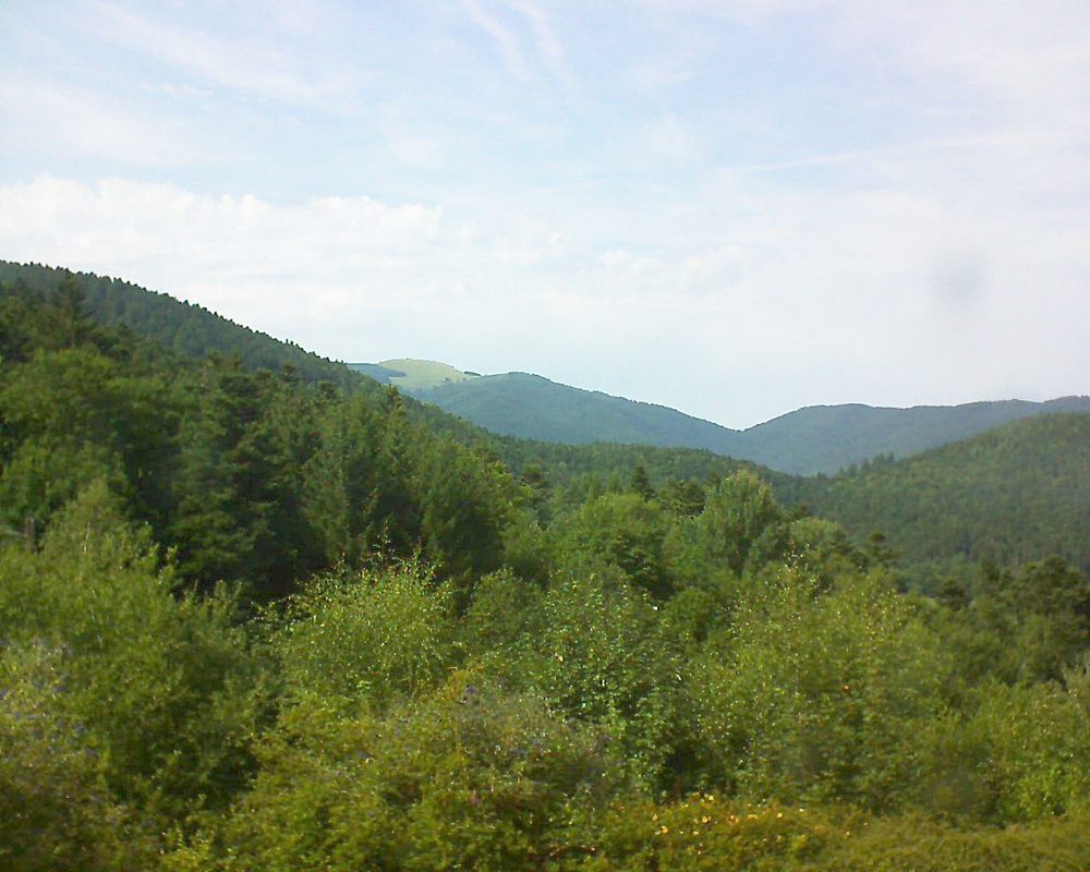 Le petit ballon vu depuis le Domaine Langmatt à Murbach le 31.07.2017 à 16:15 Le petit ballon (Alsace, Vosges) le 31.07.2017 à 16:15