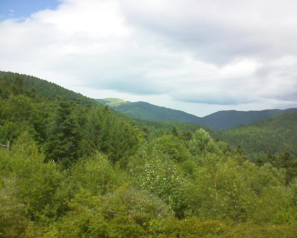Le petit ballon vu depuis le Domaine Langmatt à Murbach le 04.08.2017 à 14:15 Le petit ballon (Alsace, Vosges) le 04.08.2017 à 14:15