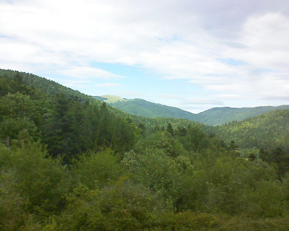 Le petit ballon vu depuis le Domaine Langmatt à Murbach le 04.08.2017 à 16:00 Le petit ballon (Alsace, Vosges) le 04.08.2017 à 16:00