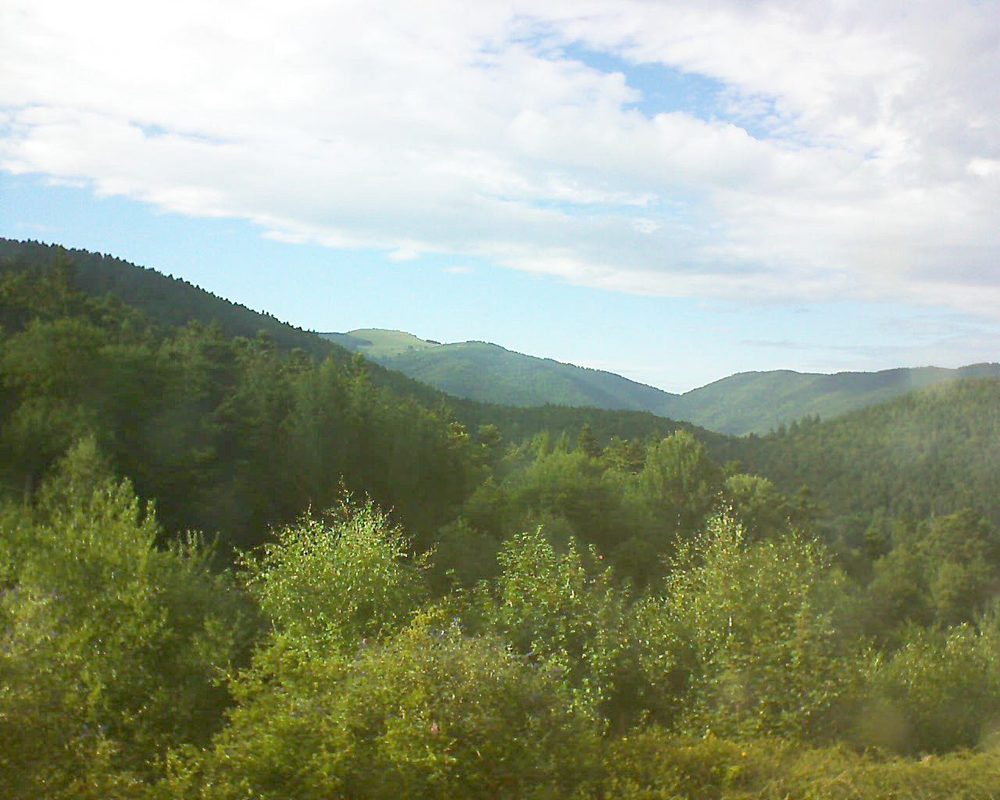 Le petit ballon vu depuis le Domaine Langmatt à Murbach le 04.08.2017 à 18:15 Le petit ballon (Alsace, Vosges) le 04.08.2017 à 18:15