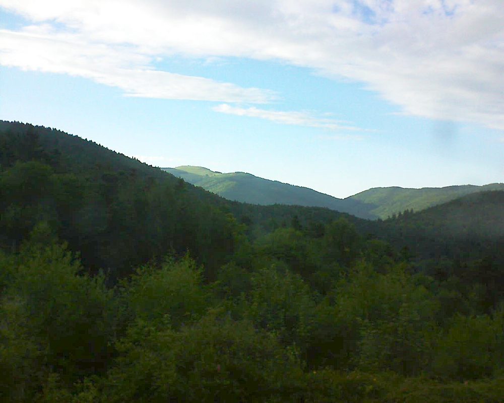 Le petit ballon vu depuis le Domaine Langmatt à Murbach le 04.08.2017 à 19:30 Le petit ballon (Alsace, Vosges) le 04.08.2017 à 19:30