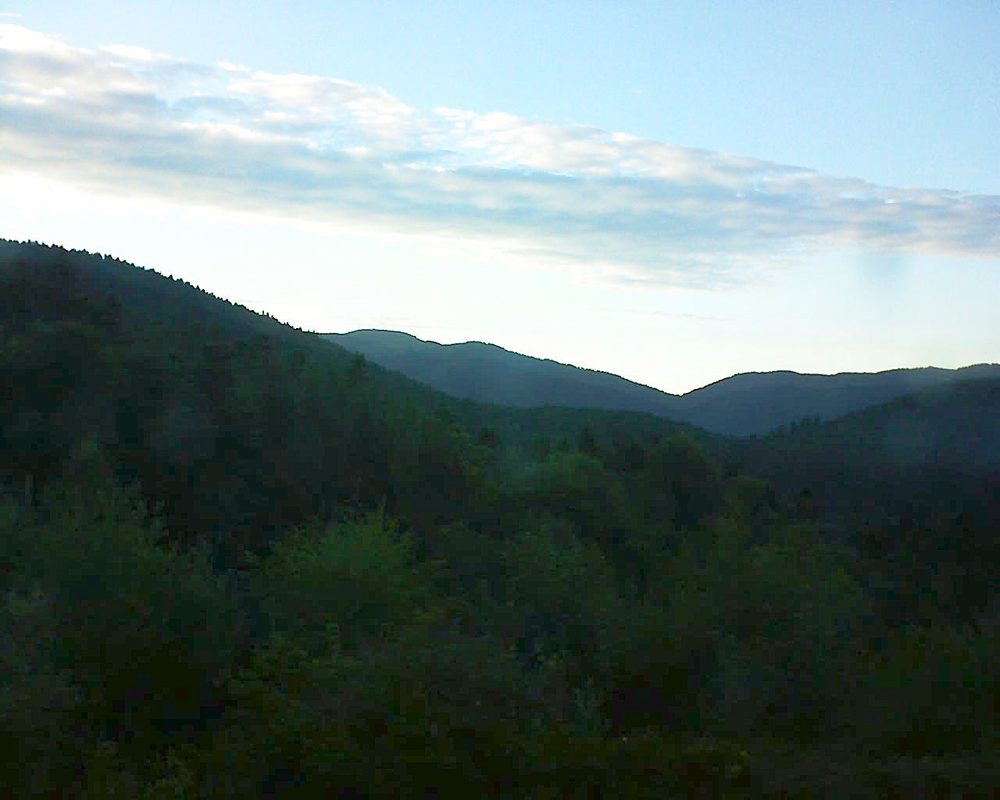 Le petit ballon vu depuis le Domaine Langmatt à Murbach le 04.08.2017 à 20:30 Le petit ballon (Alsace, Vosges) le 04.08.2017 à 20:30