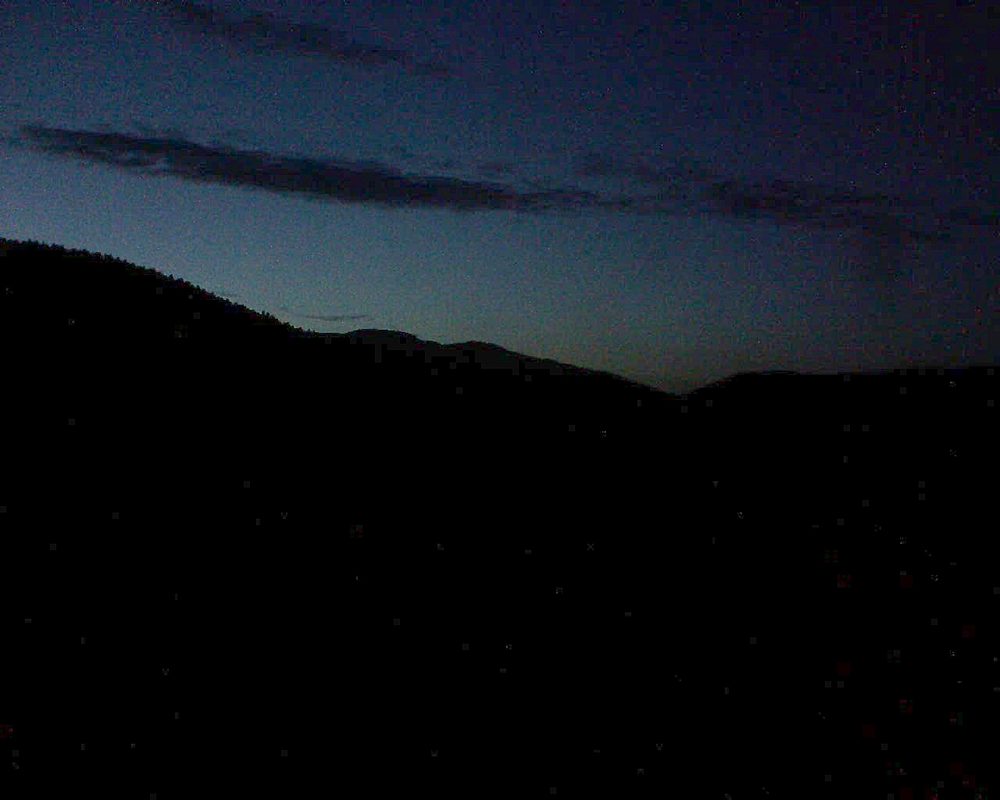 Le petit ballon vu depuis le Domaine Langmatt à Murbach le 04.08.2017 à 21:45 Le petit ballon (Alsace, Vosges) le 04.08.2017 à 21:45