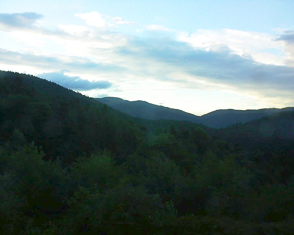 Le petit ballon vu depuis le Domaine Langmatt à Murbach le 05.08.2017 à 20:30 Le petit ballon (Alsace, Vosges) le 05.08.2017 à 20:30