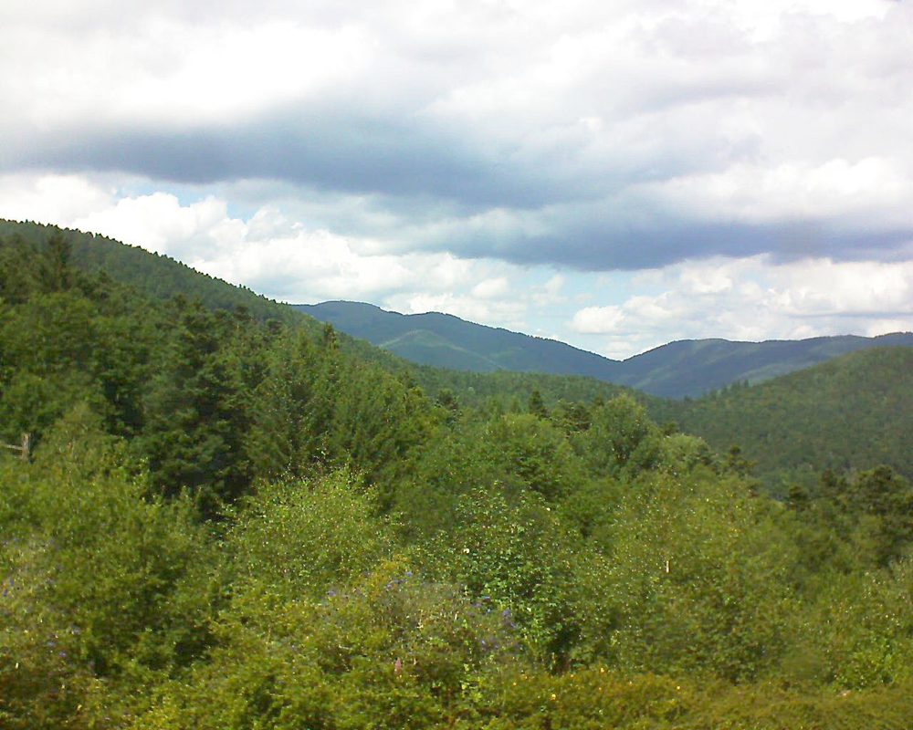 Le petit ballon vu depuis le Domaine Langmatt à Murbach le 06.08.2017 à 14:15 Le petit ballon (Alsace, Vosges) le 06.08.2017 à 14:15