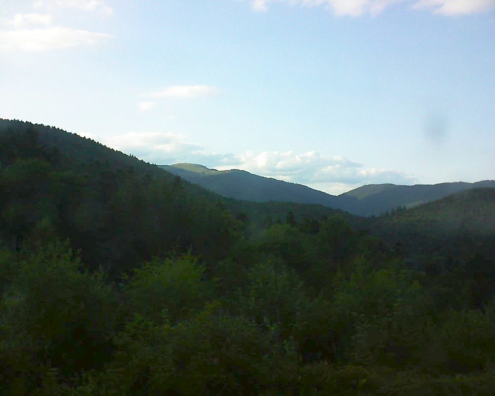 Le petit ballon vu depuis le Domaine Langmatt à Murbach le 06.08.2017 à 19:30 Le petit ballon (Alsace, Vosges) le 06.08.2017 à 19:30