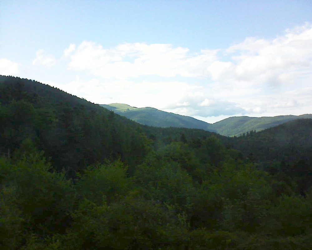 Le petit ballon vu depuis le Domaine Langmatt à Murbach le 08.08.2017 à 18:45 Le petit ballon (Alsace, Vosges) le 08.08.2017 à 18:45