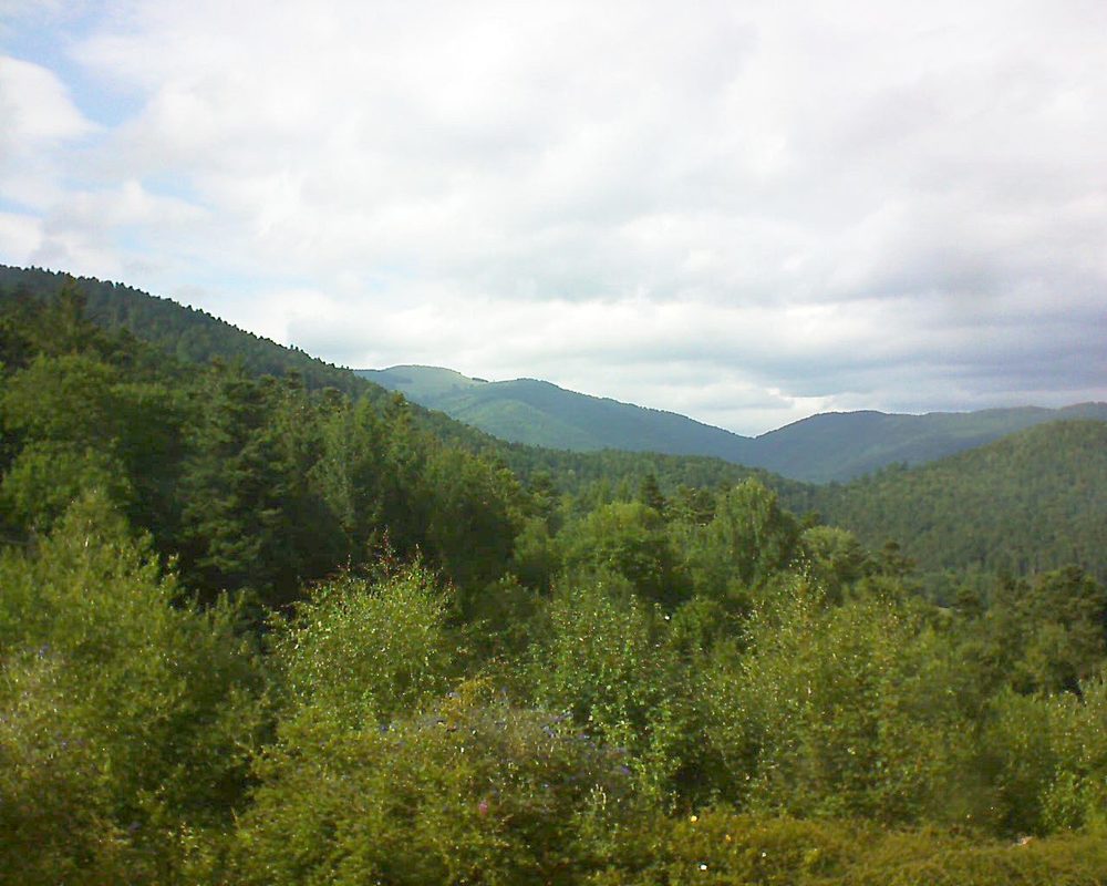 Le petit ballon vu depuis le Domaine Langmatt à Murbach le 12.08.2017 à 17:00 Le petit ballon (Alsace, Vosges) le 12.08.2017 à 17:00