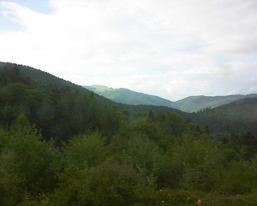Le petit ballon vu depuis le Domaine Langmatt à Murbach le 12.08.2017 à 18:45 Le petit ballon (Alsace, Vosges) le 12.08.2017 à 18:45