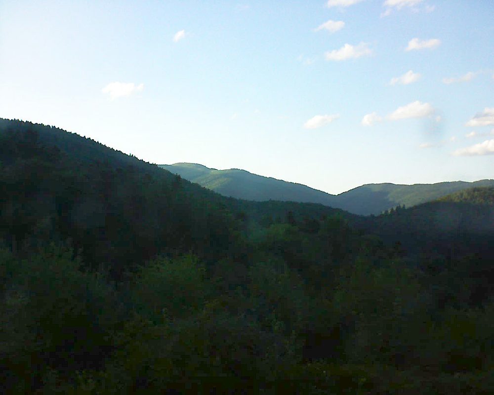 Le petit ballon vu depuis le Domaine Langmatt à Murbach le 14.08.2017 à 19:45 Le petit ballon (Alsace, Vosges) le 14.08.2017 à 19:45