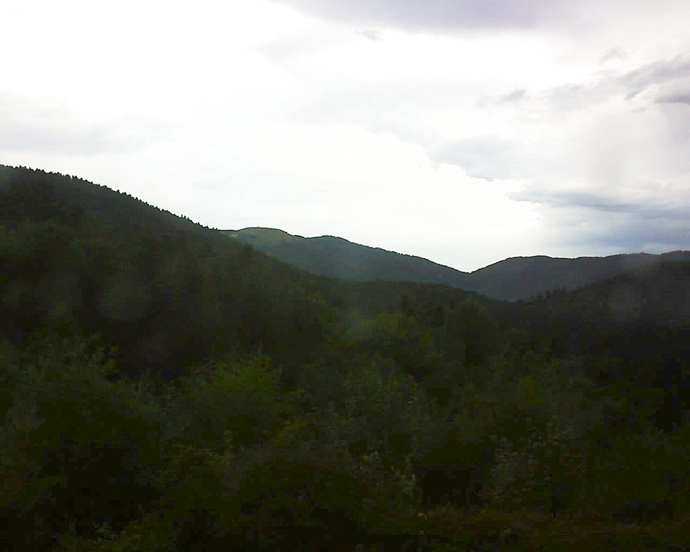 Le petit ballon vu depuis le Domaine Langmatt à Murbach le 18.08.2017 à 18:30 Le petit ballon (Alsace, Vosges) le 18.08.2017 à 18:30