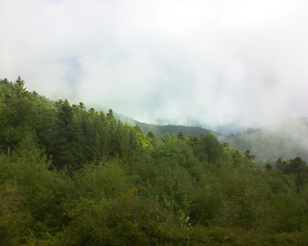 Le petit ballon vu depuis le Domaine Langmatt à Murbach le 19.08.2017 à 09:45 Le petit ballon (Alsace, Vosges) le 19.08.2017 à 09:45
