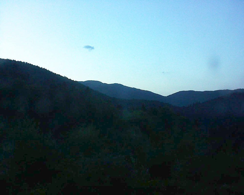 Le petit ballon vu depuis le Domaine Langmatt à Murbach le 19.08.2017 à 20:45 Le petit ballon (Alsace, Vosges) le 19.08.2017 à 20:45