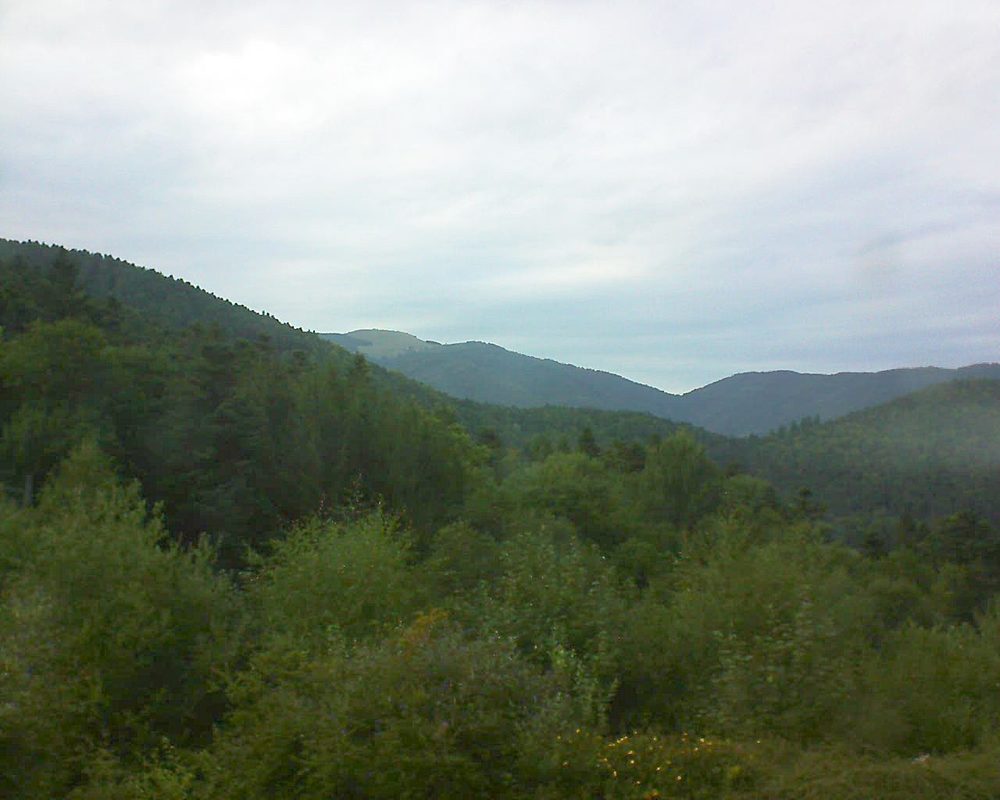 Le petit ballon vu depuis le Domaine Langmatt à Murbach le 21.08.2017 à 19:00 Le petit ballon (Alsace, Vosges) le 21.08.2017 à 19:00