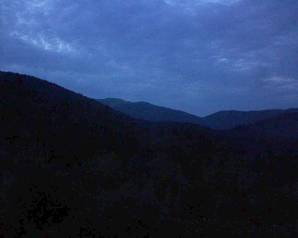 Le petit ballon vu depuis le Domaine Langmatt à Murbach le 24.08.2017 à 20:45 Le petit ballon (Alsace, Vosges) le 24.08.2017 à 20:45