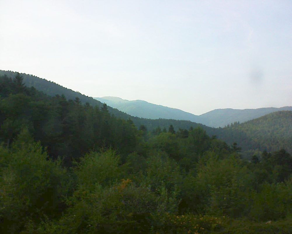 Le petit ballon vu depuis le Domaine Langmatt à Murbach le 28.08.2017 à 18:45 Le petit ballon (Alsace, Vosges) le 28.08.2017 à 18:45