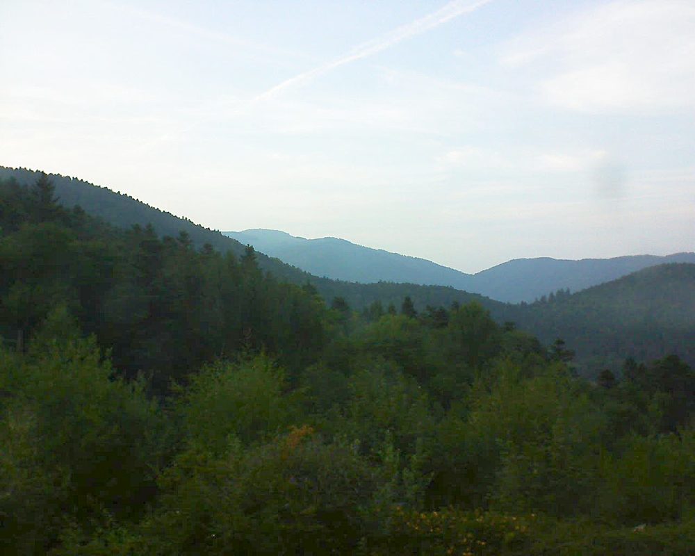 Le petit ballon vu depuis le Domaine Langmatt à Murbach le 28.08.2017 à 19:45 Le petit ballon (Alsace, Vosges) le 28.08.2017 à 19:45