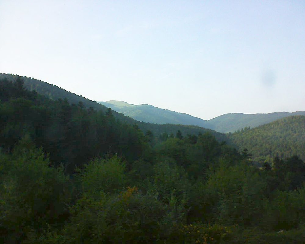 Le petit ballon vu depuis le Domaine Langmatt à Murbach le 29.08.2017 à 18:30 Le petit ballon (Alsace, Vosges) le 29.08.2017 à 18:30
