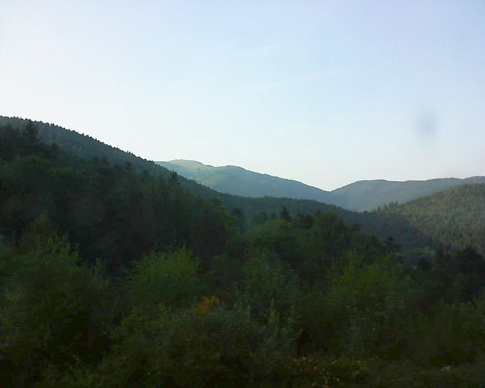 Le petit ballon vu depuis le Domaine Langmatt à Murbach le 29.08.2017 à 18:45 Le petit ballon (Alsace, Vosges) le 29.08.2017 à 18:45