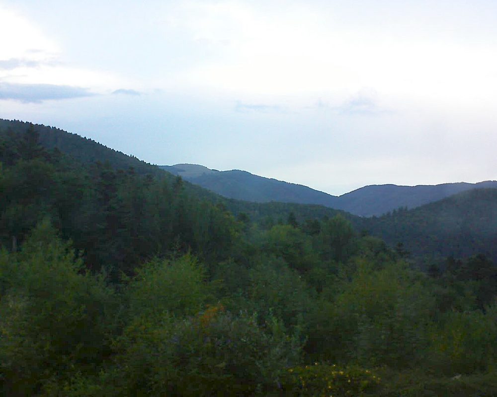 Le petit ballon vu depuis le Domaine Langmatt à Murbach le 02.09.2017 à 18:30 Le petit ballon (Alsace, Vosges) le 02.09.2017 à 18:30
