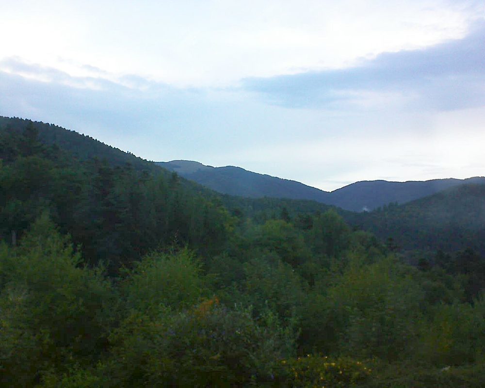 Le petit ballon vu depuis le Domaine Langmatt à Murbach le 02.09.2017 à 18:45 Le petit ballon (Alsace, Vosges) le 02.09.2017 à 18:45