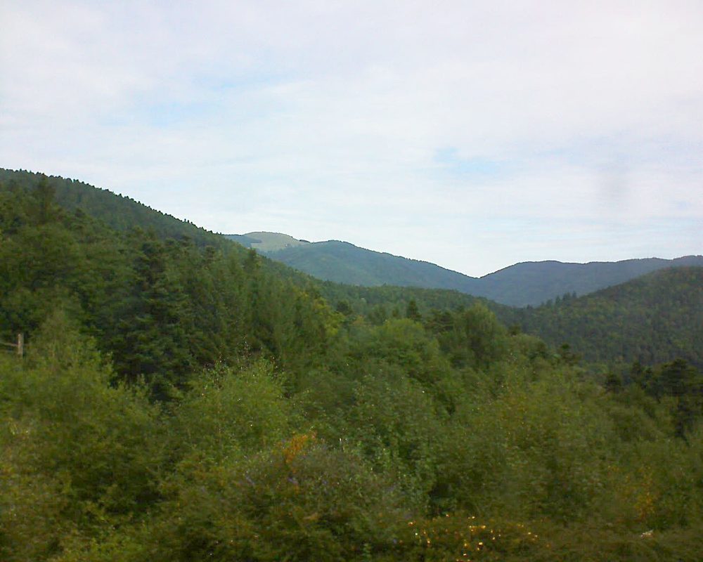 Le petit ballon vu depuis le Domaine Langmatt à Murbach le 04.09.2017 à 11:15 Le petit ballon (Alsace, Vosges) le 04.09.2017 à 11:15