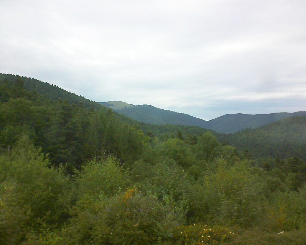 Le petit ballon vu depuis le Domaine Langmatt à Murbach le 04.09.2017 à 17:15 Le petit ballon (Alsace, Vosges) le 04.09.2017 à 17:15