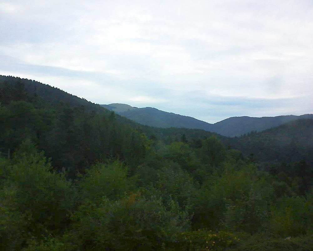 Le petit ballon vu depuis le Domaine Langmatt à Murbach le 04.09.2017 à 19:00 Le petit ballon (Alsace, Vosges) le 04.09.2017 à 19:00