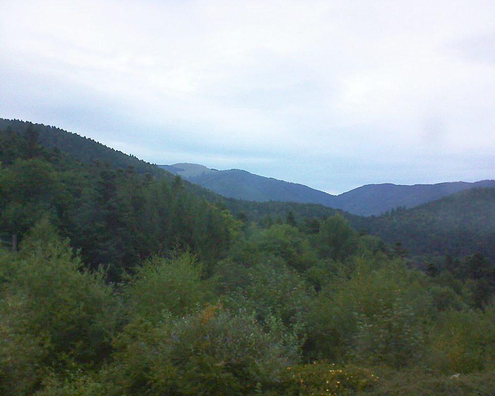 Le petit ballon vu depuis le Domaine Langmatt à Murbach le 04.09.2017 à 19:45 Le petit ballon (Alsace, Vosges) le 04.09.2017 à 19:45