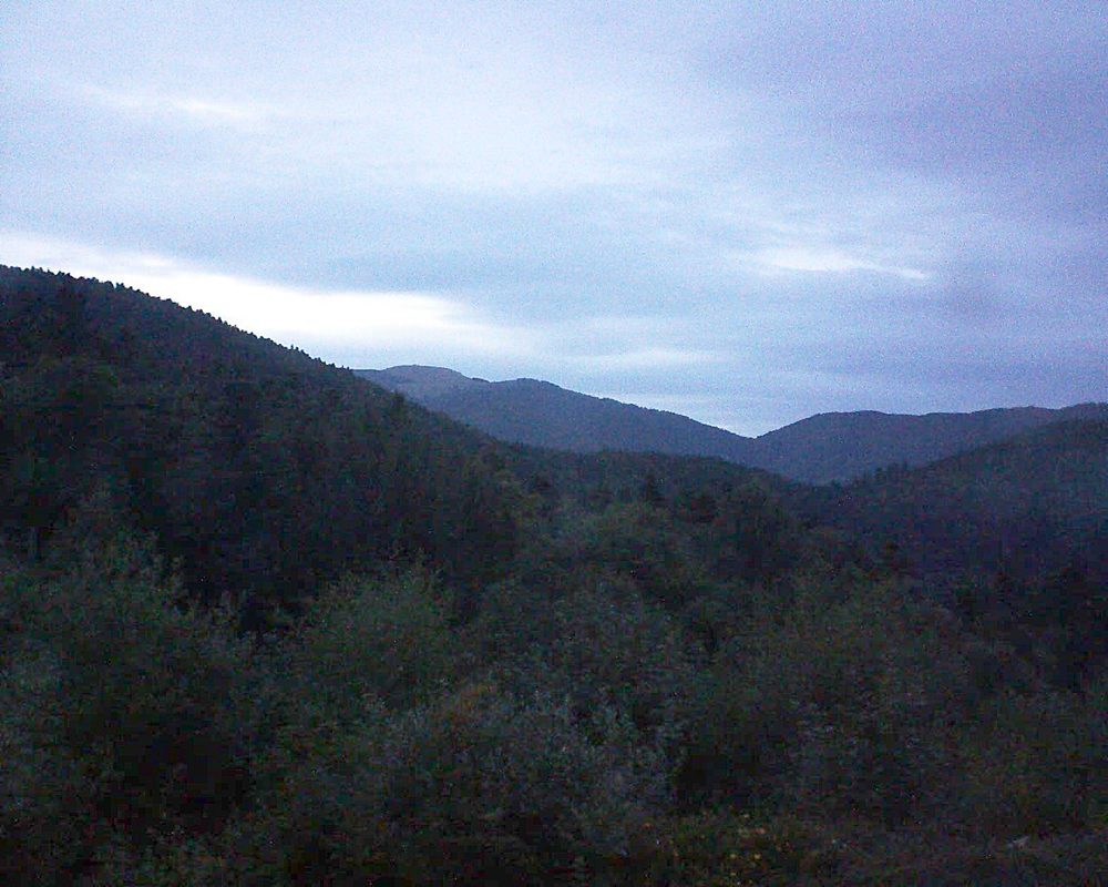 Le petit ballon vu depuis le Domaine Langmatt à Murbach le 04.09.2017 à 20:15 Le petit ballon (Alsace, Vosges) le 04.09.2017 à 20:15