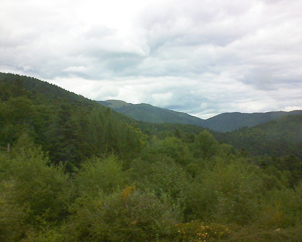 Le petit ballon vu depuis le Domaine Langmatt à Murbach le 05.09.2017 à 13:45 Le petit ballon (Alsace, Vosges) le 05.09.2017 à 13:45